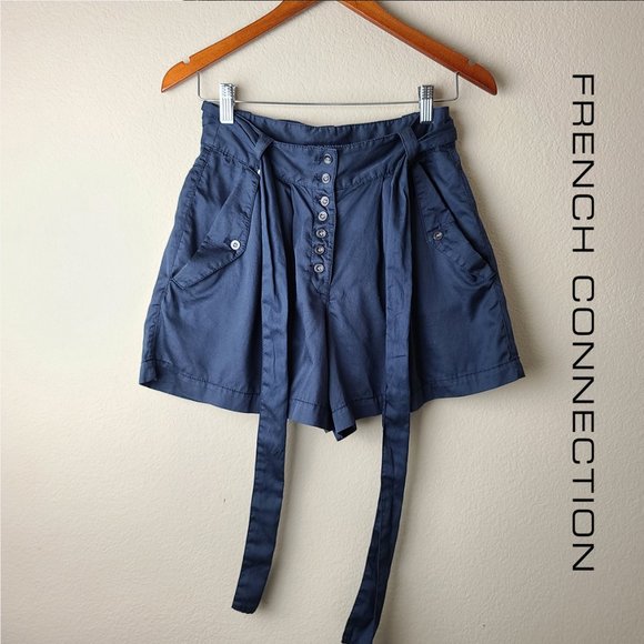 French Connection Paper Bag Shorts - Picture 1 of 7